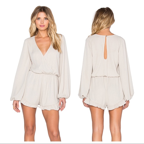 Show Me Your MuMu Pants - Show me Your MuMu Beige Rocky Romper M ( A487)